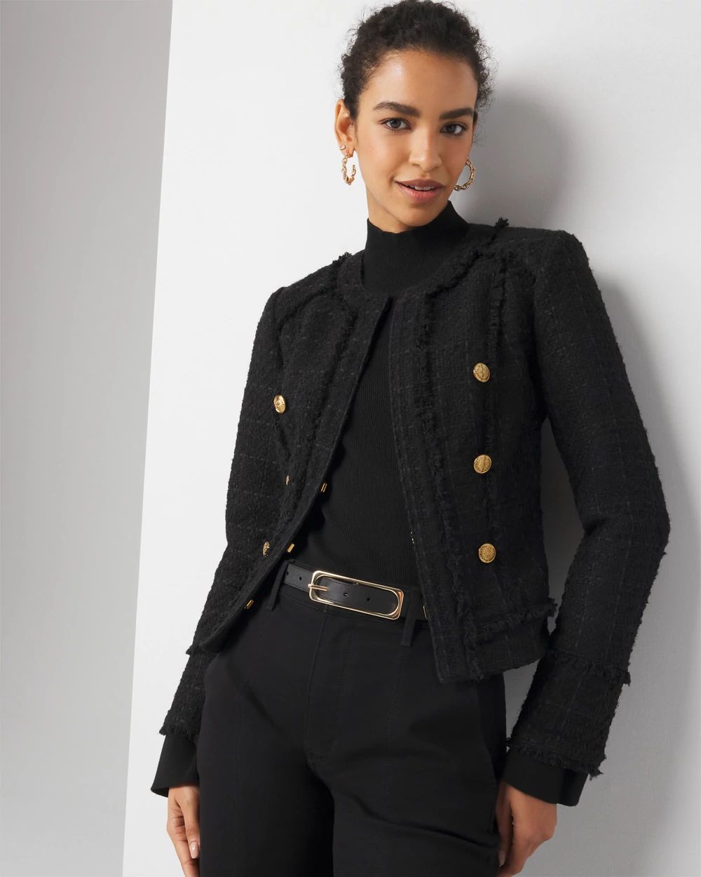 Cutaway Tweed Jacket | White House Black Market